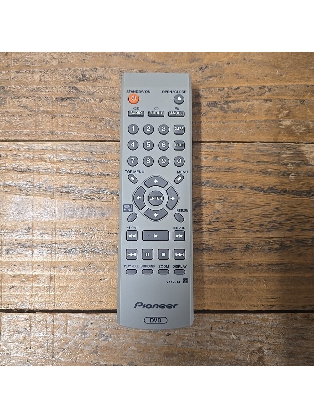 Pioneer Model VXX2914 Original DVD Remote Control - Tested And Working